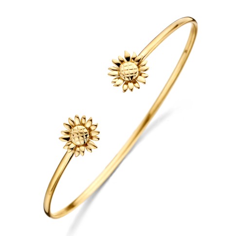 Van Gogh Gassan® Gouden armband Zonnebloemen