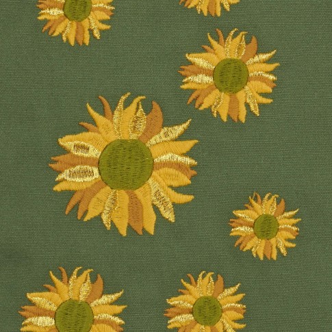 Van Gogh Draagtas met Zonnebloemen borduursel