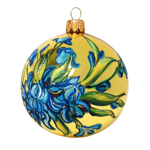 Van Gogh Kerstbal glitters Irissen