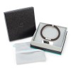 leren gevlochten armband bruin in gift box