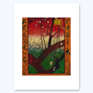 Van Gogh Art Print Bloeiende pruimenboomgaard (naar Hiroshige)