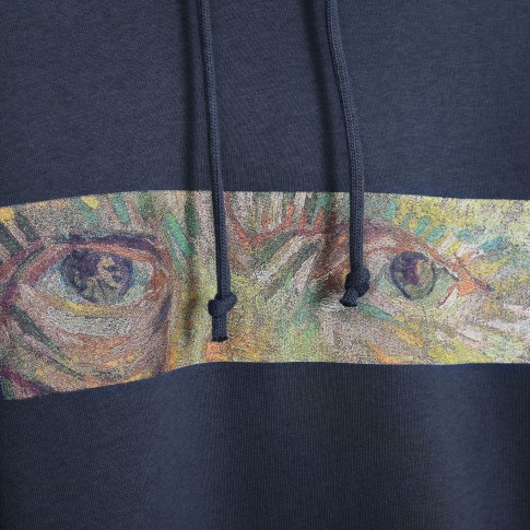 Van Gogh Hoodie Eyes Zelfportret met grijze vilthoed