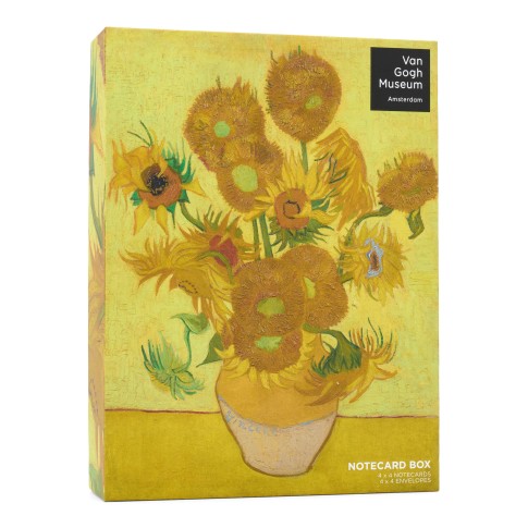 Ansichtkaarten giftbox Van Goghs bloemen – 16 luxe kaarten