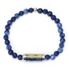 Armband Korenveld met kraaien – Sodaliet blauw