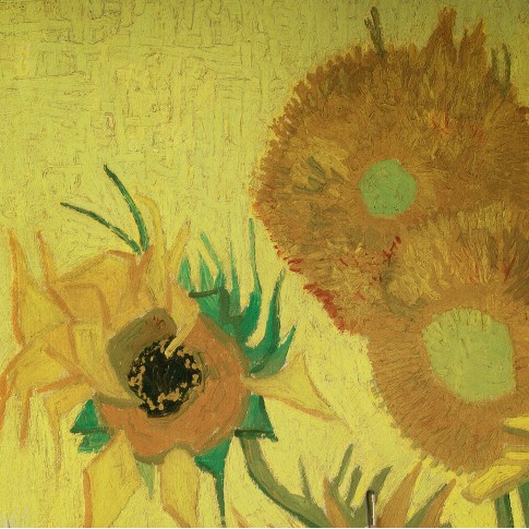 Van Gogh 3D Behang Zonnebloemen