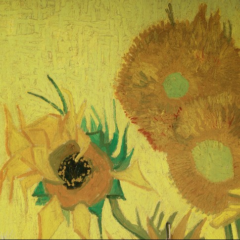 Van Gogh 3D Behang Zonnebloemen