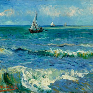 Van Gogh Giclée, Zeegezicht bij Les Saintes-Maries-de-la-Mer