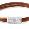 Van Gogh Tateossian leren multi-koord armband bruin