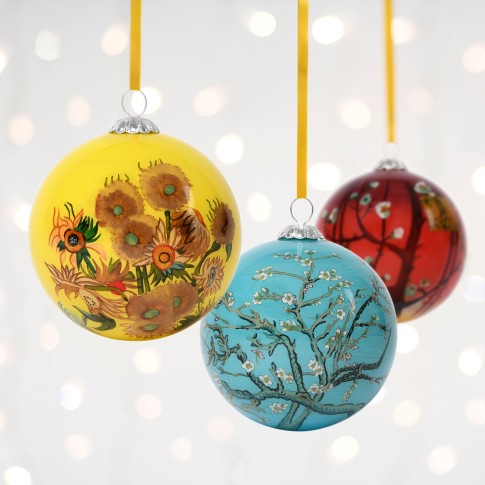 Van Gogh Glazen kerstbal Zonnebloemen