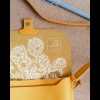 Crossbodytas geel leer Zonnebloemen – Keecie