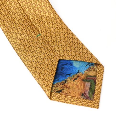 Van Gogh Zijden stropdas oker