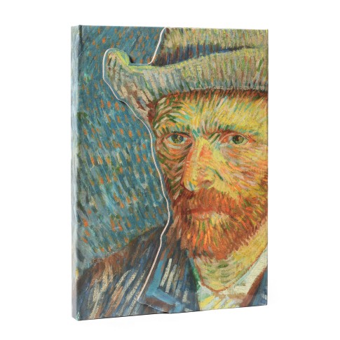 Van Gogh Notitieboek met magneetsluiting Zelfportret met grijze vilthoed