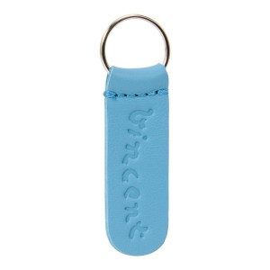 Sleutelhanger blauw leer Vincent – Keecie