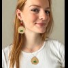 Van Gogh Oorhangers Zonnebloemen geel/groen